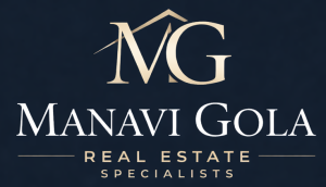 Elegant logo for Manavi Gola Real Estate.2
